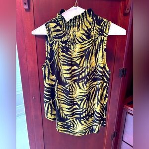 Mock Neck Sleeveless Top